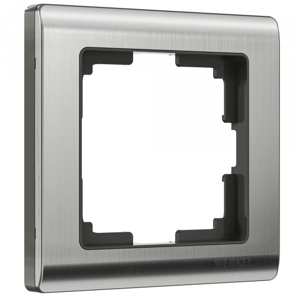 Рамка на 1 пост Werkel WL02-Frame-01 Metallic (глянцевый никель) - купить в Твери