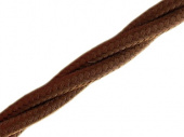 Витой ретро кабель для внешней проводки Werkel Retro 3х1,5мм коричневый - купить в Твери