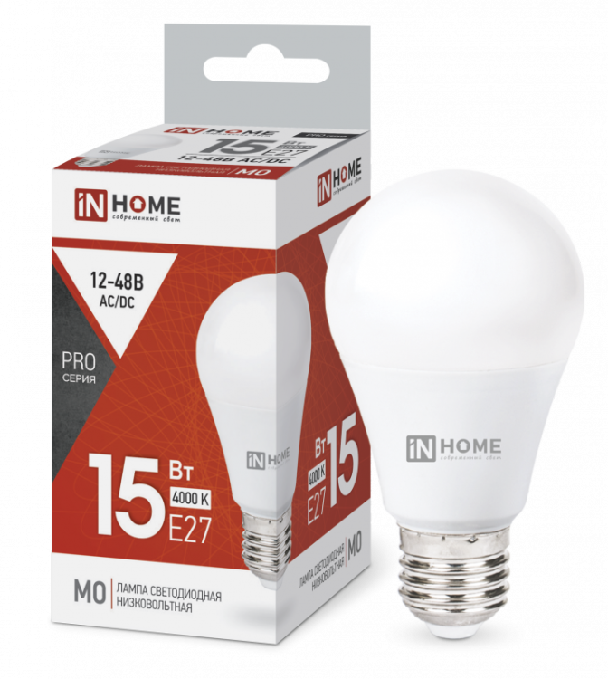 Лампа светодиодная низковольтная LED-MO-PRO 15Вт 12-48В Е27 1200Лм