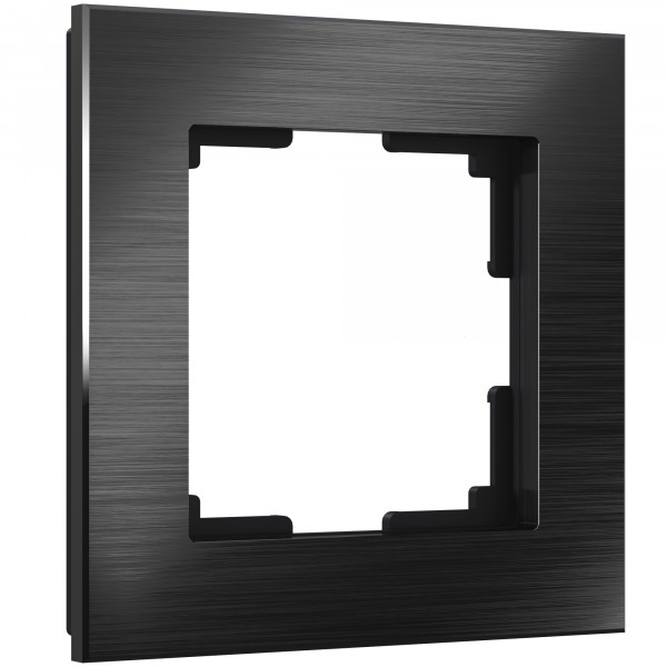 Рамка на 1 пост Werkel WL11-Frame-01 Aluminium (черный алюминий) - купить в Твери