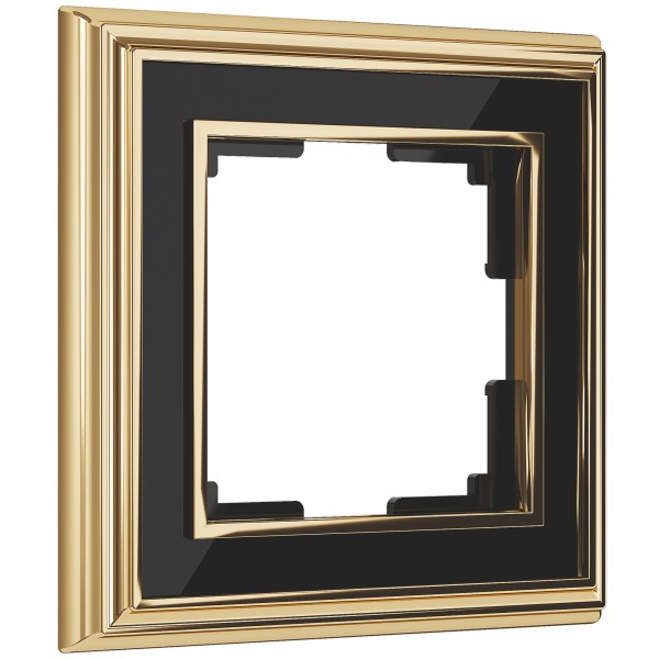Рамка на 1 пост Werkel WL17-Frame-01 Palacio (золото / черный) - купить в Твери