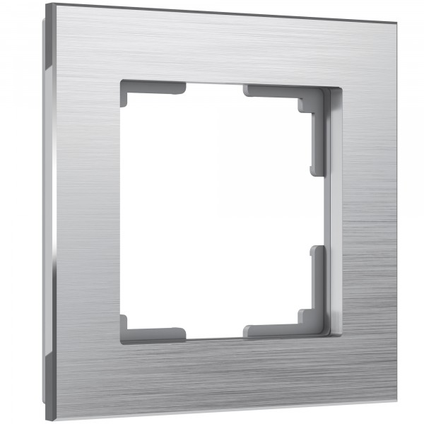 Рамка на 1 пост Werkel WL11-Frame-01 Aluminium (алюминий) - купить в Твери