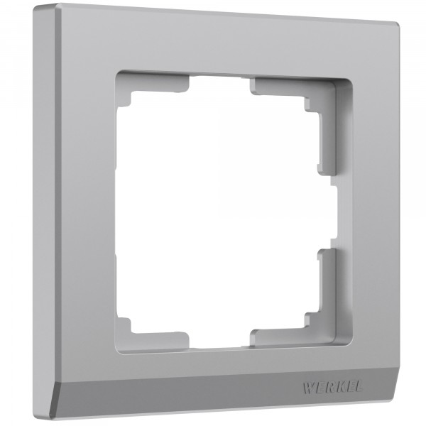 Рамка на 1 пост Werkel WL04-Frame-01 Stark (серебряный) - купить в Твери