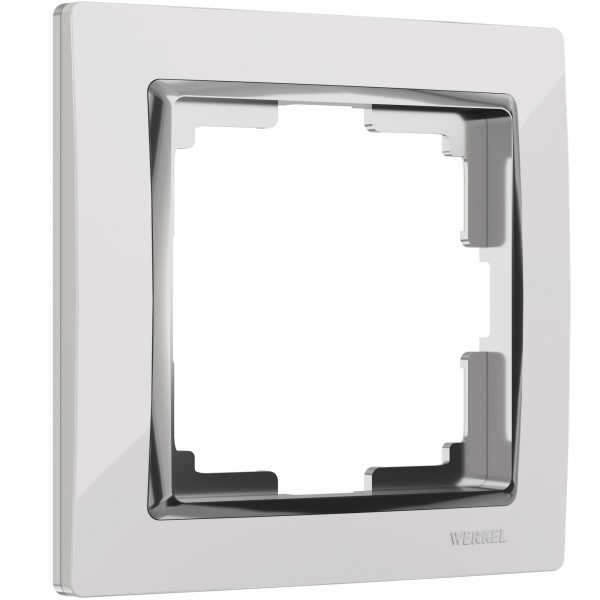 Рамка на 1 пост Werkel WL03-Frame-01 Snabb (белый/хром) - купить в Твери