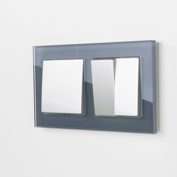 Рамка на 2 поста Werkel WL01-Frame-02 Favorit (серый) - купить в Твери