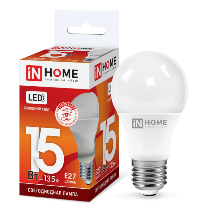 Лампа светодиодная LED-A60-VC 15Вт 230В Е27 1430Лм