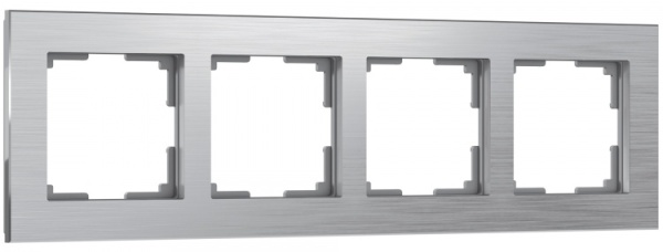 Рамка на 4 поста Werkel WL11-Frame-04 Aluminium (алюминий) - купить в Твери